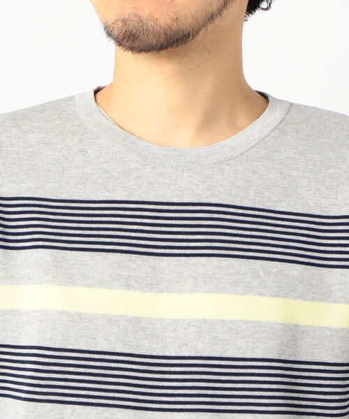 NOLLEY'S goodman(ノーリーズグッドマン)の「ミラノリブボーダープルオーバーニット 20SS(ニット/セーター・メンズ・ネイビー/グレー/ホワイト・LARGE/MEDIUM/SMALL)」の20枚目の写真