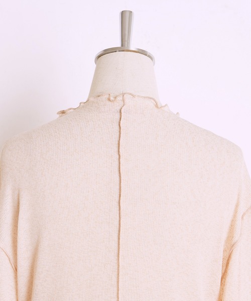 one after another NICE CLAUP（ワンアフターアナザーナイスクラップ）の「プチハイネックシアーインナー（Tシャツ/カットソー・レディース・ブラウン/グリーン/ピンクベージュ・FREE）」の15枚目の写真