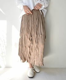 *新色追加* ワッシャープリーツスカート