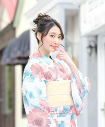 bonheur saisons | 選べるレディース浴衣2点セット (浴衣+帯)「bonheur saisons/ボヌールセゾン」(浴衣)