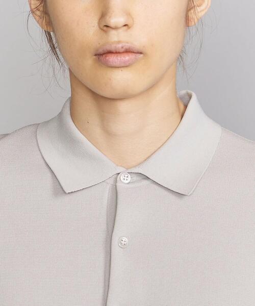 BEAUTY&YOUTH UNITED ARROWS(ビューティーアンドユースユナイテッドアローズ)の「BY ミラノリブ ニット ポロシャツ(ポロシャツ・メンズ・ネイビー/ライトグレー/ケリー・SMALL/MEDIUM/LARGE/X-LARGE)」の18枚目の写真