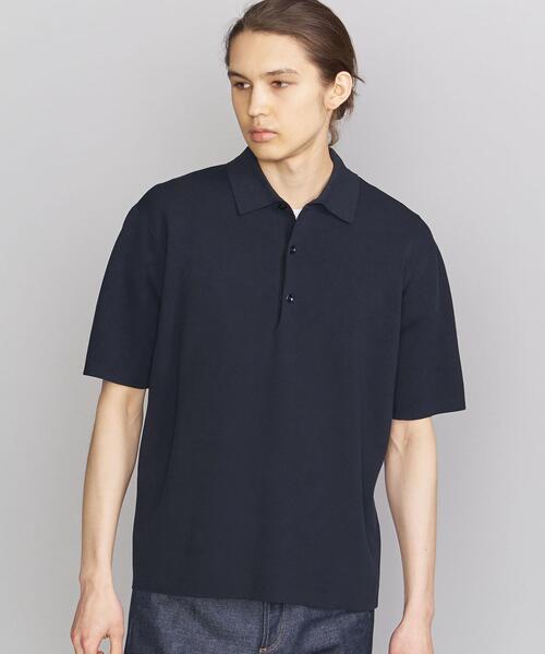 BEAUTY&YOUTH UNITED ARROWS(ビューティーアンドユースユナイテッドアローズ)の「BY ミラノリブ ニット ポロシャツ(ポロシャツ・メンズ・ネイビー/ライトグレー/ケリー・SMALL/MEDIUM/LARGE/X-LARGE)」の13枚目の写真