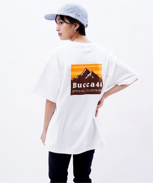 BUCCA 44（ブッカフォーティーフォー）の「【BUCCA 44】マウンテンロゴプリントT（Tシャツ/カットソー・メンズ・ホワイト/イエロー・MEDIUM/LARGE/X-LARGE/XX-LARGE/XXX-LARGE）」の5枚目の写真