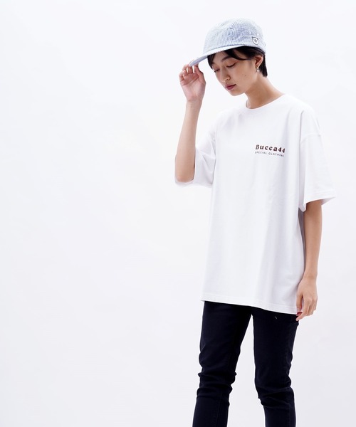 BUCCA 44（ブッカフォーティーフォー）の「【BUCCA 44】マウンテンロゴプリントT（Tシャツ/カットソー・メンズ・ホワイト/イエロー・MEDIUM/LARGE/X-LARGE/XX-LARGE/XXX-LARGE）」の4枚目の写真