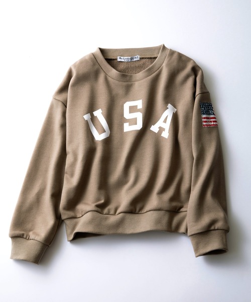 classicalelf（クラシカルエルフ）の「キッズ USAスウェット(長袖)（スウェット・キッズ・ホワイト/ブラック/ベージュ/ライトカーキ/杢グレー・130/140/150/110/120）」の22枚目の写真