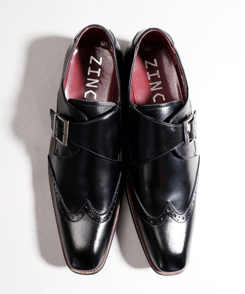 ZINC(ジンク)の「ZINC 本革トラッドビジネス ローヒールドレスシューズ(ドレスシューズ・メンズ・ブラック/ダークブラウン・39/40/41/42/44/46/43/45)」の4枚目の写真