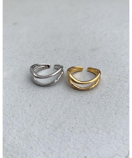 mou(モウ)の「ダブルラインシンプルリング(リング・レディース・シルバー/ゴールド・FREE)」の3枚目の写真