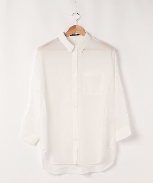 one way（ワンウェイ）の「BIGシアーシャツ（シャツ/ブラウス・レディース・ホワイト/ベージュ/ライトパープル・FREE）」の13枚目の写真