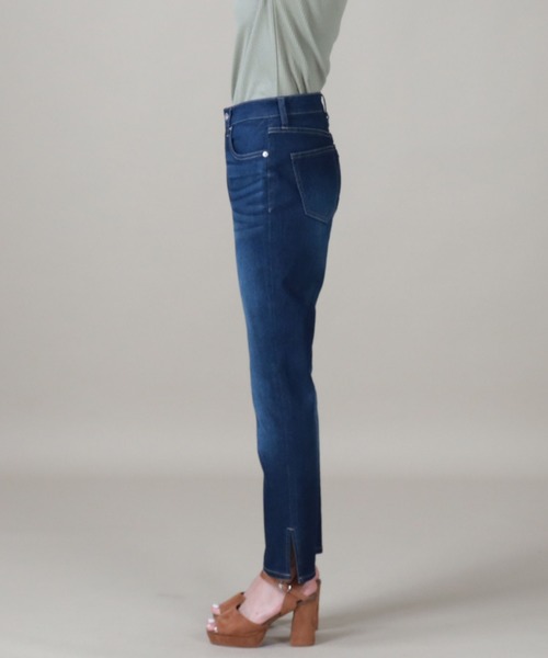 RAG MACHINE（ラグマシーン）の「【RAG MACHINE】サイドスリットデニム（デニムパンツ・レディース・ダークインディゴブルー・S/M/L）」の7枚目の写真