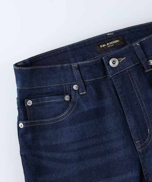 RAG MACHINE（ラグマシーン）の「【RAG MACHINE】サイドスリットデニム（デニムパンツ・レディース・ダークインディゴブルー・S/M/L）」の11枚目の写真