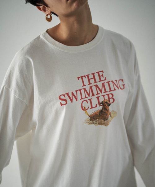SEA（シー）の「GRAPHIC L/S TEE （SWIMMING CLUB）（Tシャツ