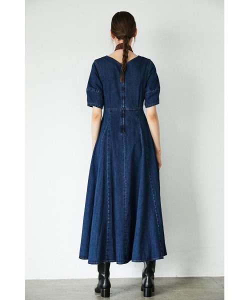 MOUSSY（マウジー）の「H／S COCOON SLEEVE フレアドレス