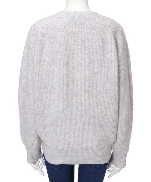 fifth（フィフス）の「ソフトタッチニットカーディガン（カーディガン/ボレロ・レディース・ライトグレー/ベージュ/ライム・MEDIUM）」の7枚目の写真