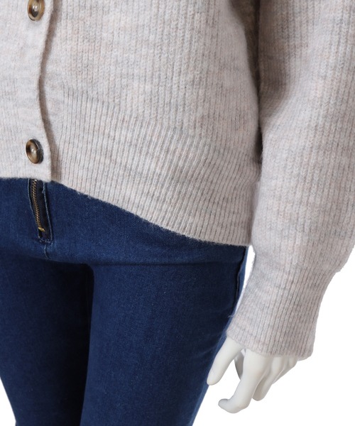 fifth（フィフス）の「ソフトタッチニットカーディガン（カーディガン/ボレロ・レディース・ライトグレー/ベージュ/ライム・MEDIUM）」の9枚目の写真