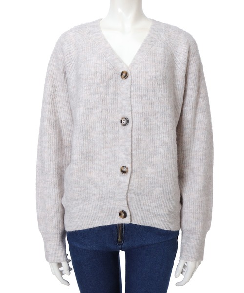 fifth（フィフス）の「ソフトタッチニットカーディガン（カーディガン/ボレロ・レディース・ライトグレー/ベージュ/ライム・MEDIUM）」の11枚目の写真