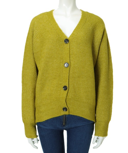 fifth（フィフス）の「ソフトタッチニットカーディガン（カーディガン/ボレロ・レディース・ライトグレー/ベージュ/ライム・MEDIUM）」の12枚目の写真