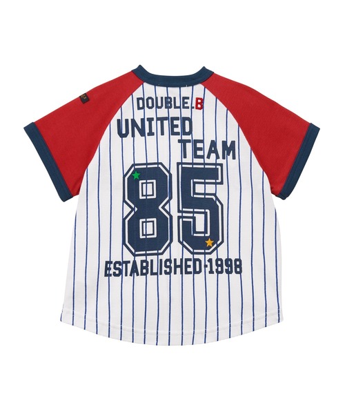 DOUBLE_B（ダブルビー）の「ベースボール半袖シャツ（シャツ/ブラウス・キッズ・ホワイト×ネイビー・120cm/110cm）」の11枚目の写真