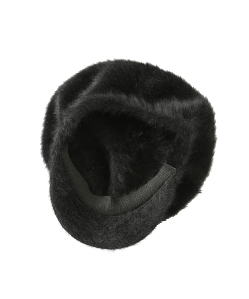 X-girl（エックスガール）の「FUR CASQUETTE（キャスケット・レディース・ブラック/バーガンディー/ネイビー・ONE SIZE）」の5枚目の写真