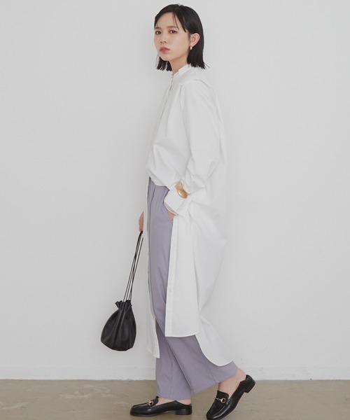 Aunt Marie's(アントマリーズ)の「ショルダータックピンタックシャツワンピース / Aunt Marie's(シャツワンピース・レディース・ブルー/ブラック/アイボリー・FREE)」の20枚目の写真