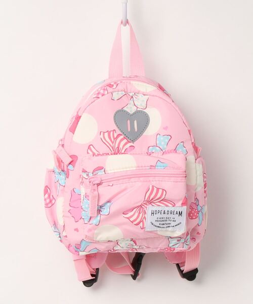 Kids Foret（キッズフォーレ）の「撥水ボンディングリュック（バックパック/リュック・キッズ・ネイビー/ピンク/イエロー/ブルー・S）」の4枚目の写真