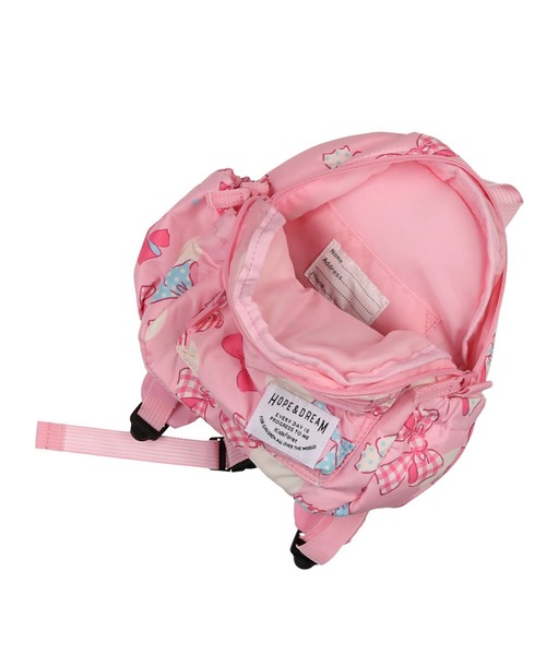 Kids Foret（キッズフォーレ）の「撥水ボンディングリュック（バックパック/リュック・キッズ・ネイビー/ピンク/イエロー/ブルー・S）」の9枚目の写真