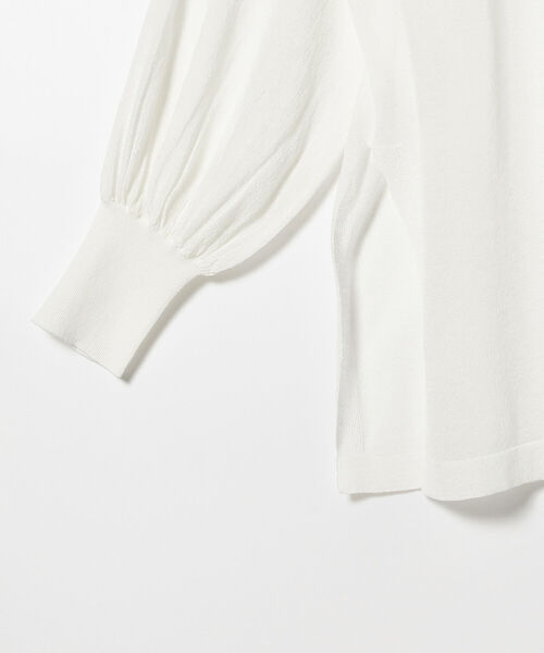 Ray BEAMS（レイビームス）の「RBS / ヨーク レイヤー 2way シアーニット（ニット/セーター・レディース・ホワイト/ブラック・ONE SIZE）」の11枚目の写真