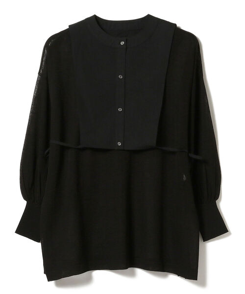 Ray BEAMS（レイビームス）の「RBS / ヨーク レイヤー 2way シアーニット（ニット/セーター・レディース・ホワイト/ブラック・ONE SIZE）」の13枚目の写真