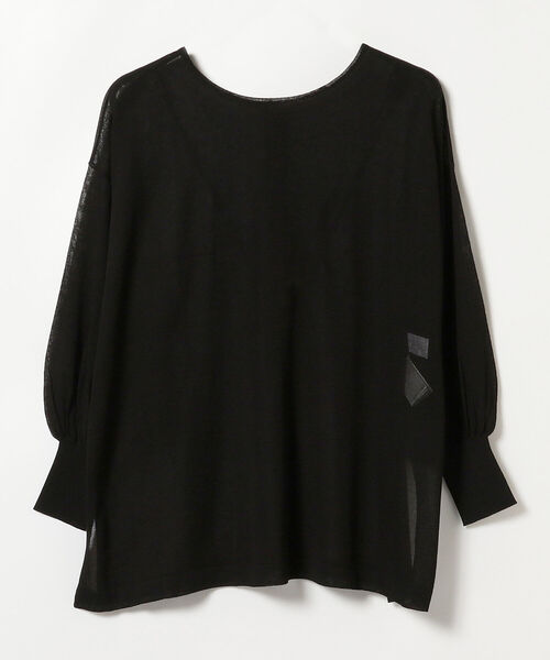 Ray BEAMS（レイビームス）の「RBS / ヨーク レイヤー 2way シアーニット（ニット/セーター・レディース・ホワイト/ブラック・ONE SIZE）」の15枚目の写真