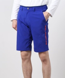 ゴルフショートパンツ シンプル ワンカラー ロゴ入り