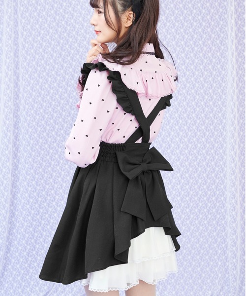 Secret Honey（シークレットハニー）の「サイドレースアップバッスルスカート（スカート・レディース・ブラック系その他/ブラック/ブルー/ブラック系その他2/グレー/ネイビー・MEDIUM）」の20枚目の写真