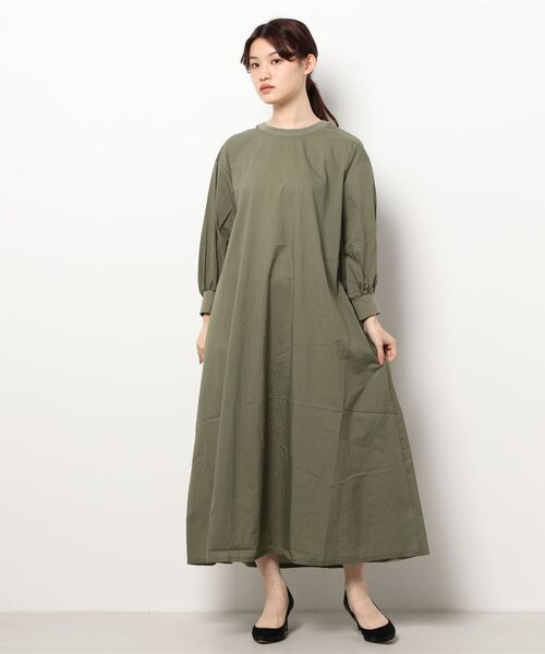 LOWRYS FARM（ローリーズファーム）の「シャカシャカリブワンピース　939524（ワンピース・レディース・アイボリー/ブラック/グリーン/パープル/オレンジ/カーキ・FREE）」の18枚目の写真