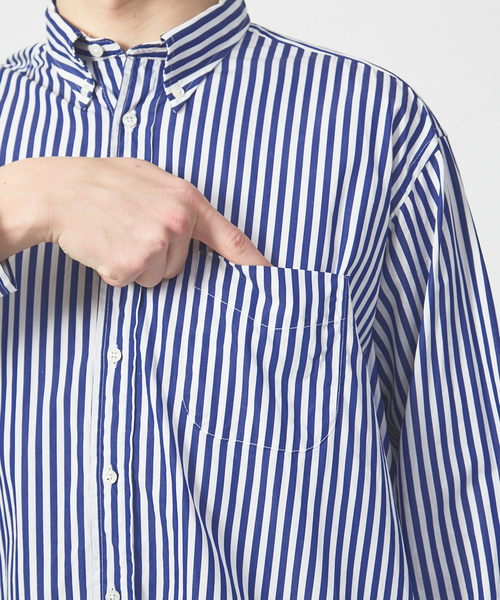 ABAHOUSE(アバハウス)の「【別注】Individualized shirts ボタンダウンシャツ(シャツ/ブラウス・メンズ・ネイビー/ライトブルー・1/2)」の10枚目の写真
