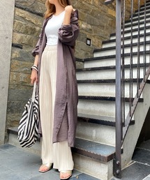 シアーBIGロングシャツワンピース