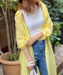 シアーBIGロングシャツワンピース