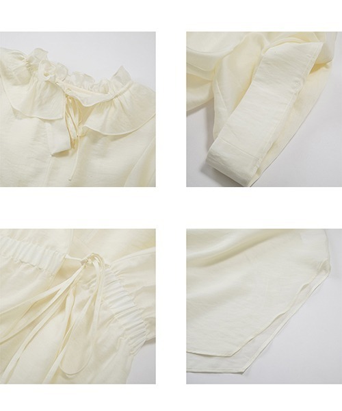UNSPOKEN(アンスポクン)の「【UNSPOKEN】Waist ribbon dress UX20L632chw(ワンピース・レディース・アイボリー・M/S)」の18枚目の写真