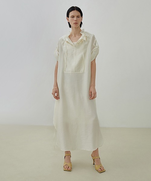 UNSPOKEN(アンスポクン)の「【UNSPOKEN】Waist ribbon dress UX20L632chw(ワンピース・レディース・アイボリー・M/S)」の3枚目の写真