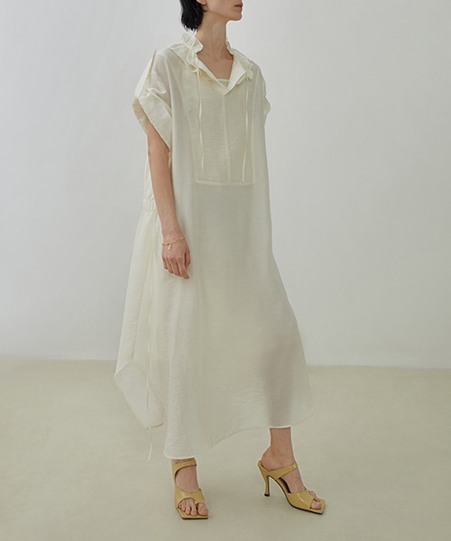 UNSPOKEN(アンスポクン)の「【UNSPOKEN】Waist ribbon dress UX20L632chw(ワンピース・レディース・アイボリー・M/S)」の5枚目の写真