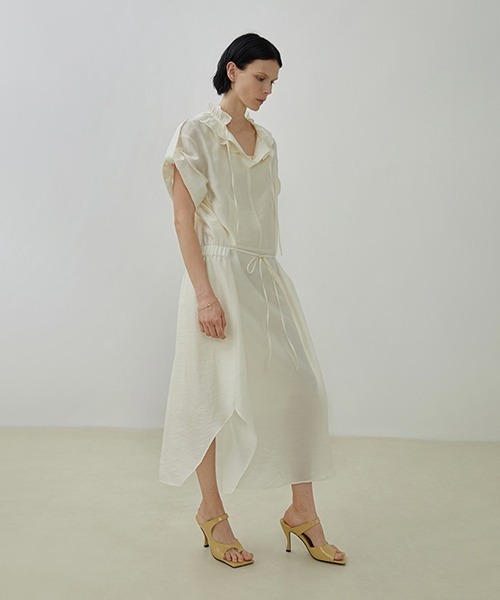 UNSPOKEN(アンスポクン)の「【UNSPOKEN】Waist ribbon dress UX20L632chw(ワンピース・レディース・アイボリー・M/S)」の8枚目の写真