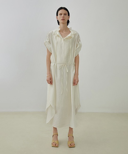 UNSPOKEN(アンスポクン)の「【UNSPOKEN】Waist ribbon dress UX20L632chw(ワンピース・レディース・アイボリー・M/S)」の12枚目の写真