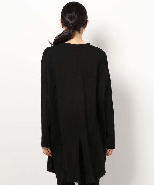 Q（キュー）の「ヘビーウェイトロンT（Tシャツ/カットソー・レディース・ブラック/アイボリー・MEDIUM）」の7枚目の写真