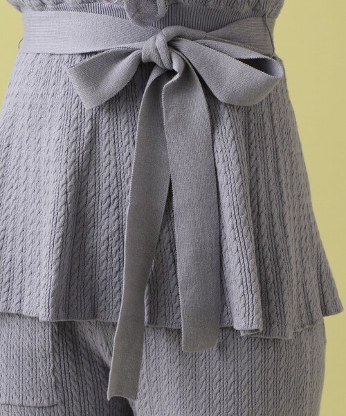 DEICY（デイシー）の「アイレットフリルカシュクールニット