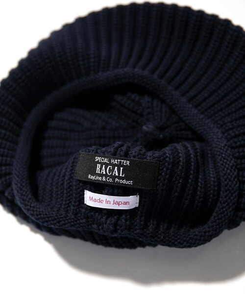 FREAK'S STORE（フリークスストア）の「Racal/ラカル 別注 BERE SPRING/SUMMER/ベレー帽（ハンチング/ベレー帽・メンズ・ブラック/ネイビー・ﾌﾘ-）」の4枚目の写真