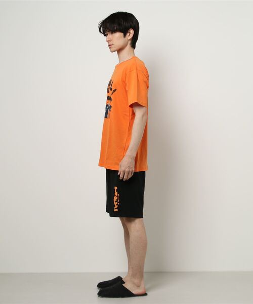 RUGGEDWORKS（ラゲッドワークス）の「【完売】《ハイキュー!!》天竺　半袖　ハーフパンツ　ルームウェア　烏野　音駒　稲荷崎（ルームウェア/パジャマ・メンズ・オレンジ/レッド/エンジ・L/M）」の13枚目の写真