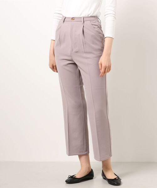 ehka sopo（エヘカソポ）の「センタープレスパンツ（その他パンツ・レディース・キナリ/ミント/グレー・ﾌﾘ-）」の3枚目の写真