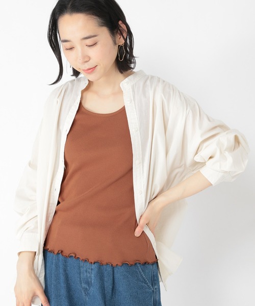 studio CLIP（スタディオクリップ）の「【キナリノ掲載商品】ベーシックリブタンクトップ（タンクトップ・レディース・ブラウン系その他/スモーク/オフホワイト/ベージュ・MEDIUM/LARGE）」の9枚目の写真
