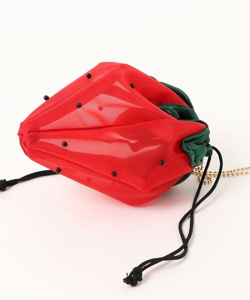 ACCOMMODE（アコモデ）の「シースルーフルーツミニバッグ（ショルダーバッグ・レディース・イエロー/レッド・FREE）」の10枚目の写真