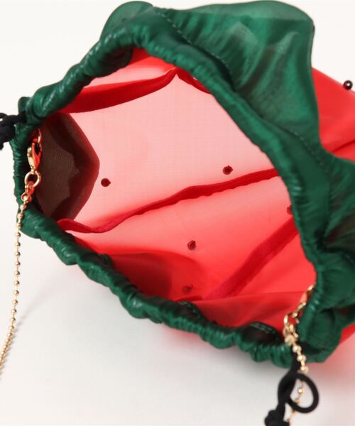 ACCOMMODE（アコモデ）の「シースルーフルーツミニバッグ（ショルダーバッグ・レディース・イエロー/レッド・FREE）」の11枚目の写真