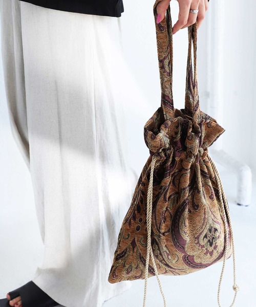 antiqua（アンティカ）の「×巾着トートバッグ（トートバッグ・レディース・マルチ・FREE）」の5枚目の写真