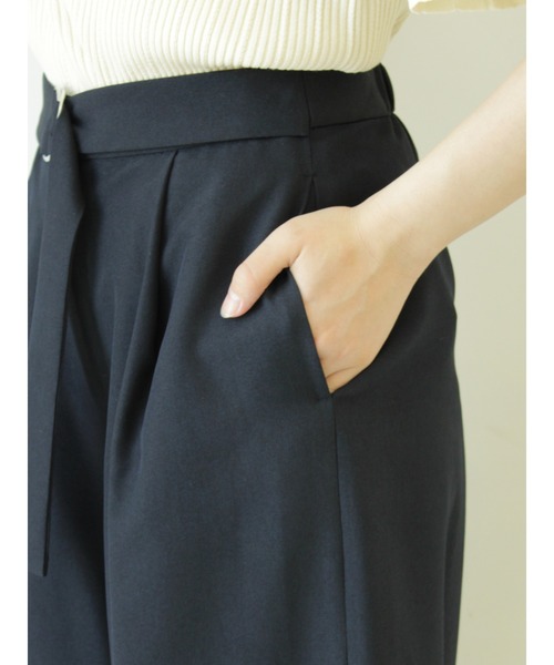 Te chichi(テチチ)の「麻調タックガウチョパンツ(その他パンツ・レディース・ベージュ/オフホワイト/ネイビー・MEDIUM/SMALL)」の19枚目の写真