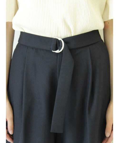 Te chichi(テチチ)の「麻調タックガウチョパンツ(その他パンツ・レディース・ベージュ/オフホワイト/ネイビー・MEDIUM/SMALL)」の18枚目の写真